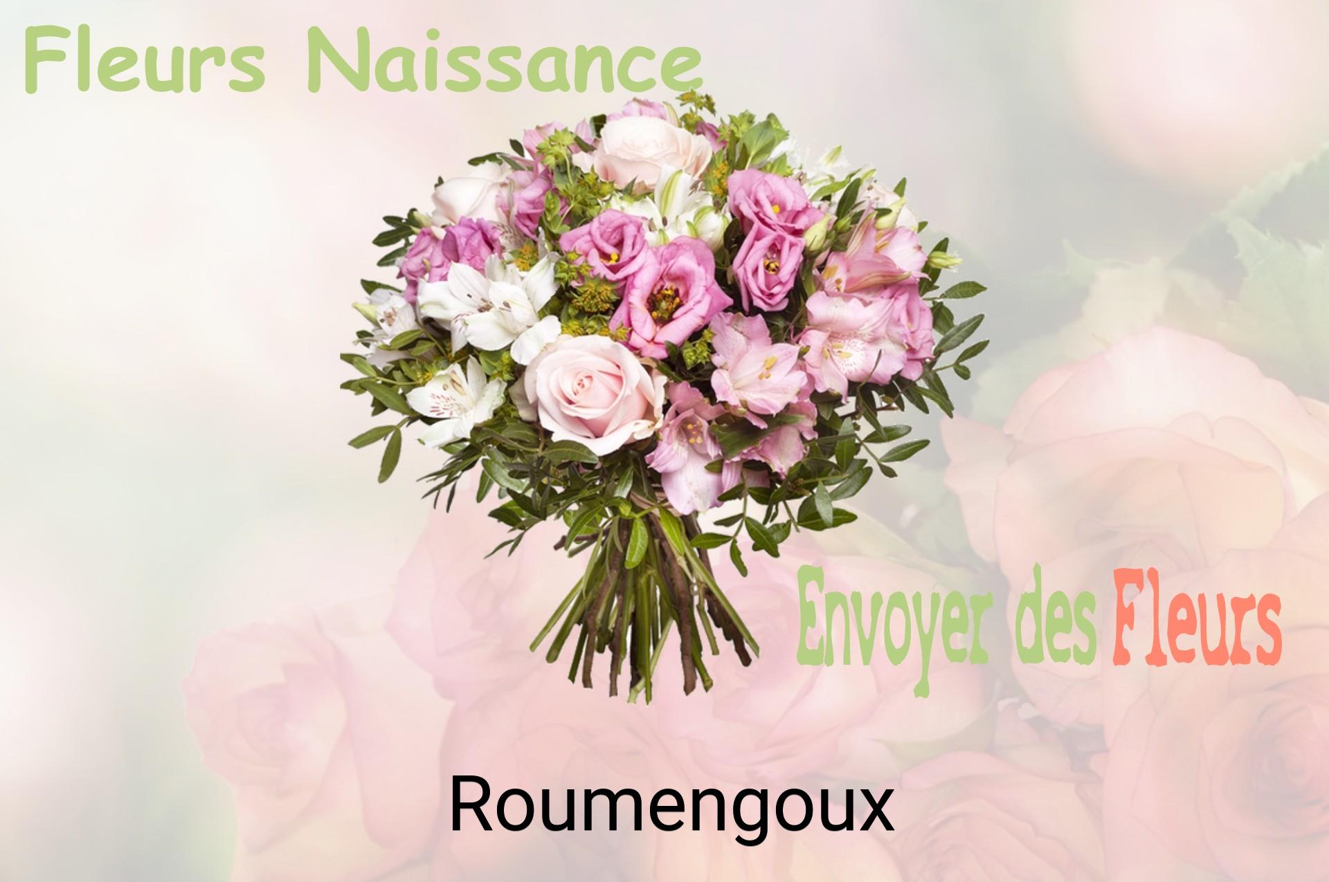 Bouquet de fleurs de naissance livré à Roumengoux